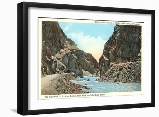 Wind River Canyon, Wyoming-null-Framed Art Print