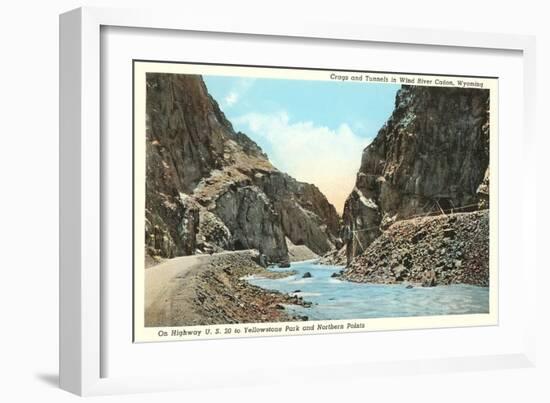 Wind River Canyon, Wyoming-null-Framed Art Print