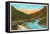 Wind River Canyon, Wyoming-null-Framed Stretched Canvas