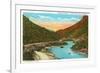 Wind River Canyon, Wyoming-null-Framed Premium Giclee Print