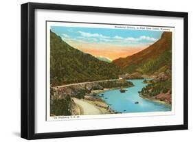 Wind River Canyon, Wyoming-null-Framed Art Print