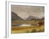 Wind River Country, C.1860 (Oil and Paper Laid on Board)-Albert Bierstadt-Framed Giclee Print