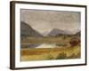 Wind River Country, C.1860 (Oil and Paper Laid on Board)-Albert Bierstadt-Framed Giclee Print