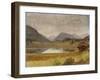 Wind River Country, C.1860 (Oil and Paper Laid on Board)-Albert Bierstadt-Framed Giclee Print