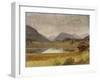 Wind River Country, C.1860 (Oil and Paper Laid on Board)-Albert Bierstadt-Framed Giclee Print