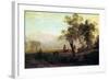 Wind River Mountains in Nebraska-Albert Bierstadt-Framed Art Print