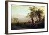 Wind River Mountains in Nebraska-Albert Bierstadt-Framed Art Print