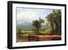 Wind River Mountains, Landscape in Wyoming-Albert Bierstadt-Framed Art Print