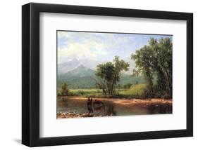 Wind River Mountains, Wyoming-Albert Bierstadt-Framed Premium Giclee Print