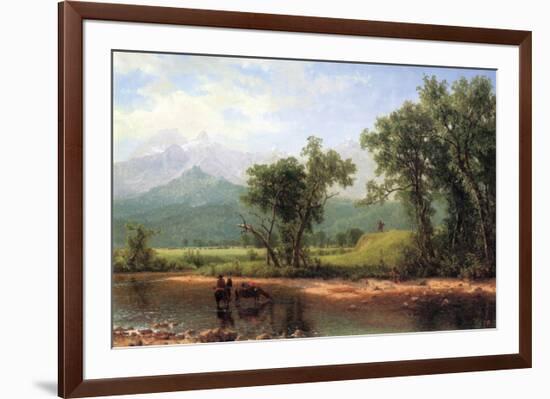 Wind River Mountains, Wyoming-Albert Bierstadt-Framed Premium Giclee Print