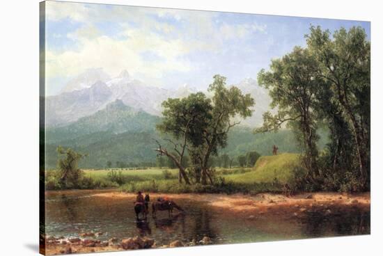 Wind River Mountains, Wyoming-Albert Bierstadt-Stretched Canvas