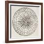 Wind Rose Old Illustration-marzolino-Framed Art Print