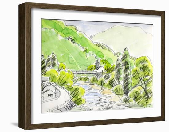 Wind Runs Through the Valley-Kenji Fujimura-Framed Art Print