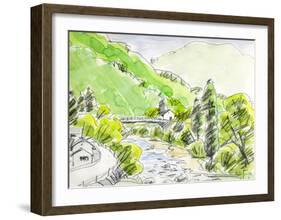 Wind Runs Through the Valley-Kenji Fujimura-Framed Art Print