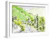 Wind Runs Through the Valley-Kenji Fujimura-Framed Art Print