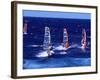 Wind Surfers on the Coast of Maui, Hawaii, USA-Charles Sleicher-Framed Photographic Print