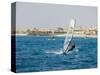 Wind Surfing at Santa Maria on the Island of Sal (Salt), Cape Verde Islands, Africa-R H Productions-Stretched Canvas