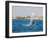 Wind Surfing at Santa Maria on the Island of Sal (Salt), Cape Verde Islands, Africa-R H Productions-Framed Photographic Print