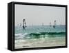 Wind Surfing at Santa Maria on the Island of Sal (Salt), Cape Verde Islands, Africa-R H Productions-Framed Stretched Canvas