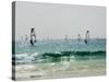 Wind Surfing at Santa Maria on the Island of Sal (Salt), Cape Verde Islands, Africa-R H Productions-Stretched Canvas