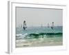 Wind Surfing at Santa Maria on the Island of Sal (Salt), Cape Verde Islands, Africa-R H Productions-Framed Photographic Print