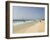 Wind Surfing at Santa Maria on the Island of Sal (Salt), Cape Verde Islands, Africa-R H Productions-Framed Photographic Print