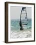 Wind Surfing at Santa Maria on the Island of Sal (Salt), Cape Verde Islands, Atlantic Ocean, Africa-Robert Harding-Framed Photographic Print