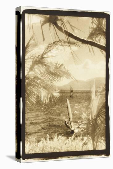 Wind surfing, Whitsunday Islands, Australia-Theo Westenberger-Stretched Canvas