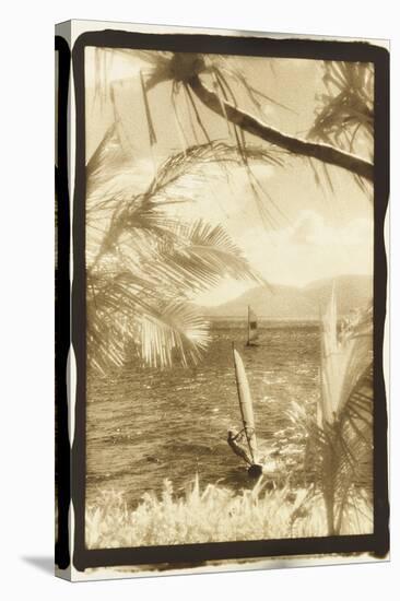 Wind surfing, Whitsunday Islands, Australia-Theo Westenberger-Stretched Canvas