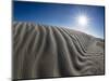 Wind swept barkhan sand dunes on the barrier island of Isla Magdalena, Baja California Sur, Mexico-Michael Nolan-Mounted Photographic Print