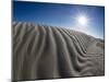 Wind swept barkhan sand dunes on the barrier island of Isla Magdalena, Baja California Sur, Mexico-Michael Nolan-Mounted Photographic Print