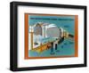 Wind Tunnel Free Flight Schematic-null-Framed Giclee Print