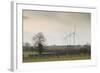 Wind Turbine a Row of Wind Turbines Producing Green Energy-null-Framed Photographic Print