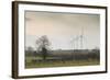 Wind Turbine a Row of Wind Turbines Producing Green Energy-null-Framed Photographic Print