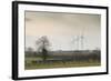 Wind Turbine a Row of Wind Turbines Producing Green Energy-null-Framed Photographic Print