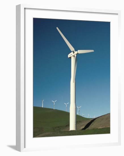 Wind Turbine Generators, Altamonti Pass, Califorrnia, USA-null-Framed Photographic Print