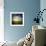 Wind Turbine in a Canola Field Against Cloudy Sky at Sunset, Denmark-null-Framed Photographic Print displayed on a wall