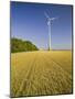 Wind Turbine in the Vienna Basin, Near Fischamend, Lower Austria, Austria-Rainer Mirau-Mounted Photographic Print