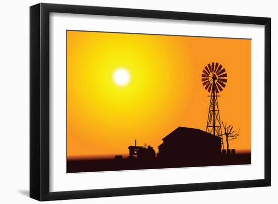 Wind Turbine-Alexander Smulskiy-Framed Art Print