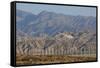 Wind Turbines and Mountains of Morongo Valley, San Gorgonio Pass, Palm Springs-null-Framed Stretched Canvas