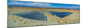 Wind Turbines and Solar Panels, Palm Springs, Riverside County, California, USA-null-Mounted Photographic Print