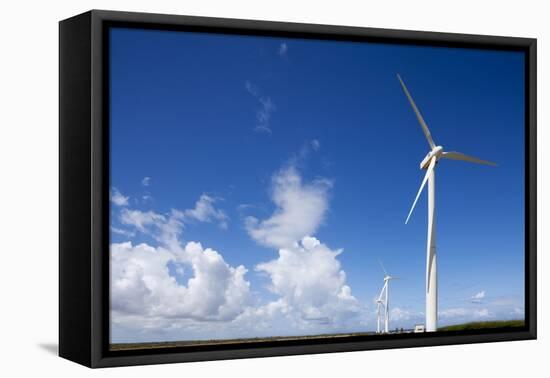 Wind Turbines at Curacao-Paul Souders-Framed Stretched Canvas