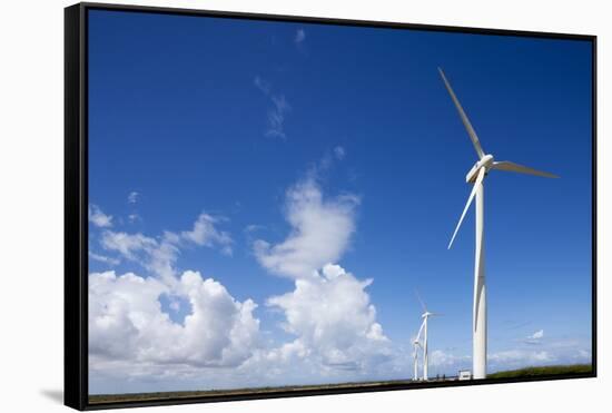 Wind Turbines at Curacao-Paul Souders-Framed Stretched Canvas