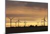 Wind Turbines at Sunset, Fehmarn, Baltic Sea, Schleswig Holstein, Germany, Europe-Markus Lange-Mounted Photographic Print