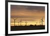 Wind Turbines at Sunset, Fehmarn, Baltic Sea, Schleswig Holstein, Germany, Europe-Markus Lange-Framed Photographic Print