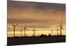 Wind Turbines at Sunset, Fehmarn, Baltic Sea, Schleswig Holstein, Germany, Europe-Markus Lange-Mounted Photographic Print