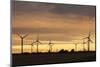 Wind Turbines at Sunset, Fehmarn, Baltic Sea, Schleswig Holstein, Germany, Europe-Markus Lange-Mounted Photographic Print