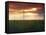 Wind Turbines at Sunset, Kavarna Wind Farm, Kavarna, Bulgaria, Europe-Dallas & John Heaton-Framed Stretched Canvas