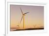 Wind turbines at sunset, Whitelee Wind Farm, East Renfrewshire, Scotland, United Kingdom, Europe-John Guidi-Framed Photographic Print