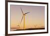 Wind turbines at sunset, Whitelee Wind Farm, East Renfrewshire, Scotland, United Kingdom, Europe-John Guidi-Framed Photographic Print